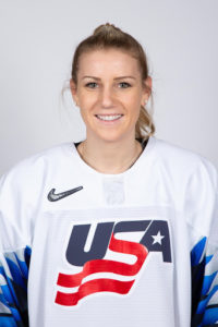 Annie in USA Hockey Jersey
